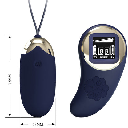 Pretty love - telecomando uovo vibrante mina blu