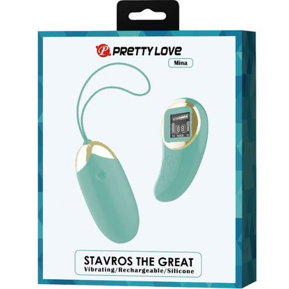 Pretty love - miniera di uovo vibrante con telecomando verde