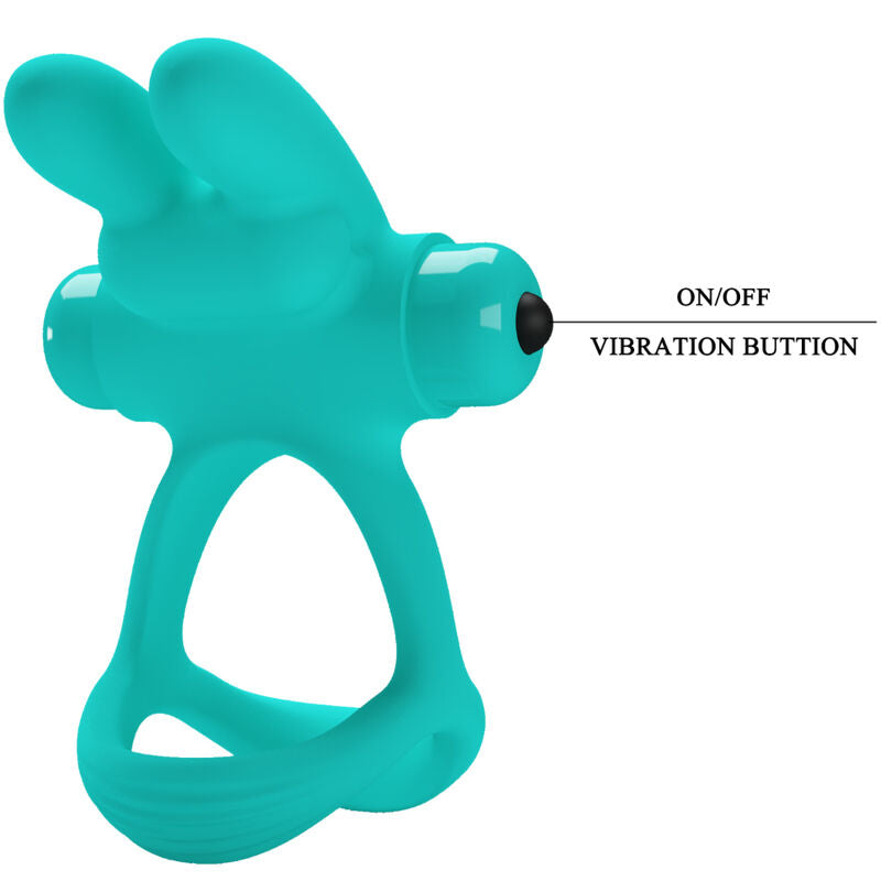 PRETTY LOVE - ANNEAU VIBRANT LAPIN VERT DANTE