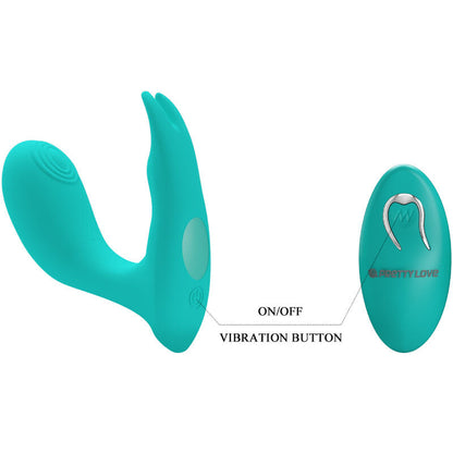 Pretty love - telecomando idabelle vibrazione e pulsazione blu