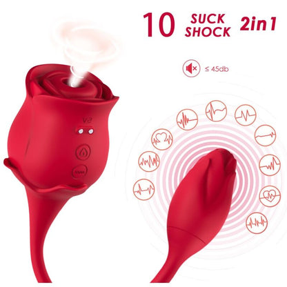 Vibrateur + Stimulateur Point G Armony Rose Vibrator Rouge
