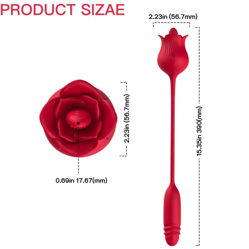 Succhia Clitoride + Ovetto Armony Rosa Rosso