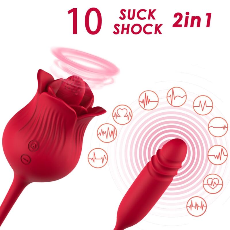 Succhia Clitoride + Ovetto Armony Rosa Rosso