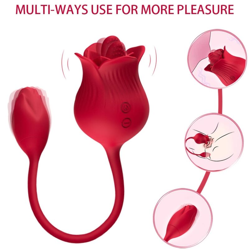 Armony - vibratore rosa con cola rosso