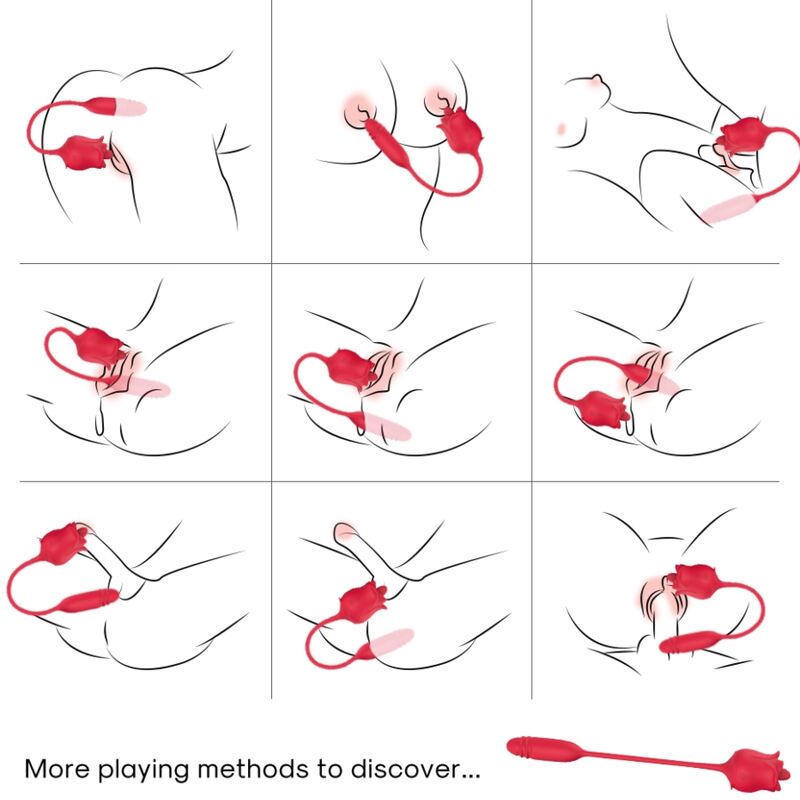 Armony - stimolatore e vibratore rosa cola rosso