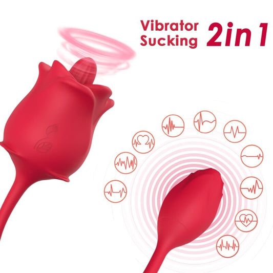 Stimolatore Clitoride + Ovetto Armony Rosa Rosso