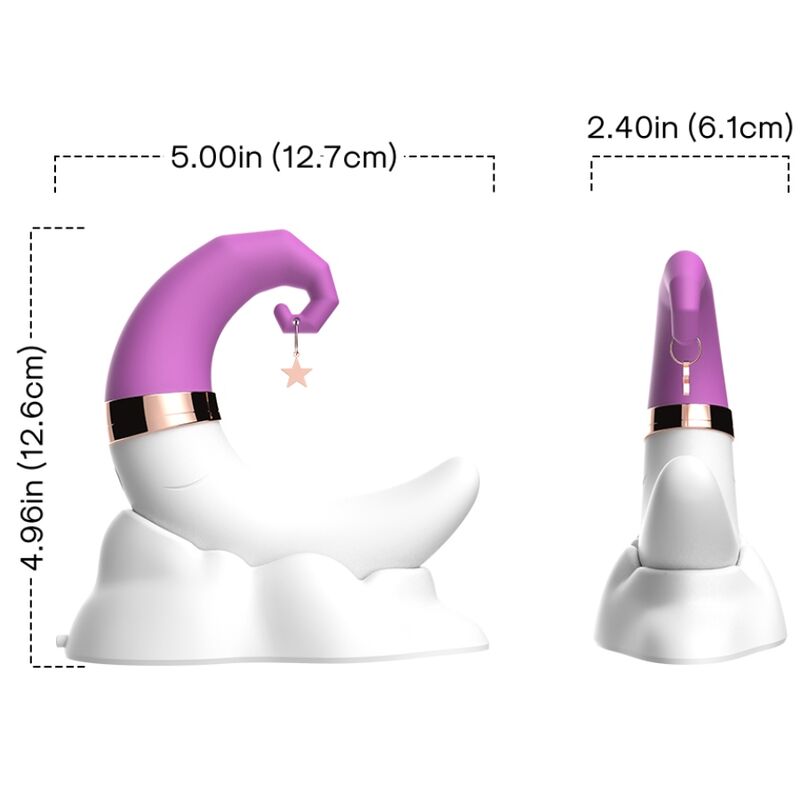 Sucette Clitoridienne + Vibrateur Point G Armony Sweetmoon Violet