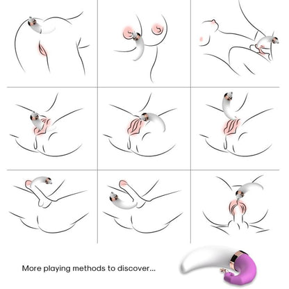 Sucette Clitoridienne + Vibrateur Point G Armony Sweetmoon Violet