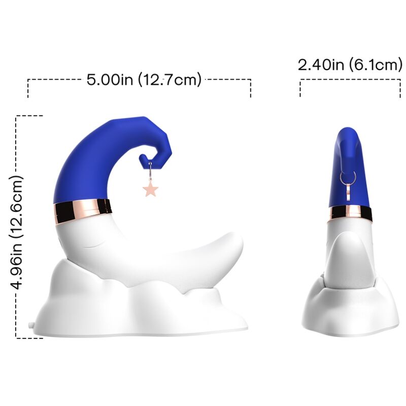 Sucette Clitoridienne + Vibrateur Point G Armony Sweetmoon Bleu