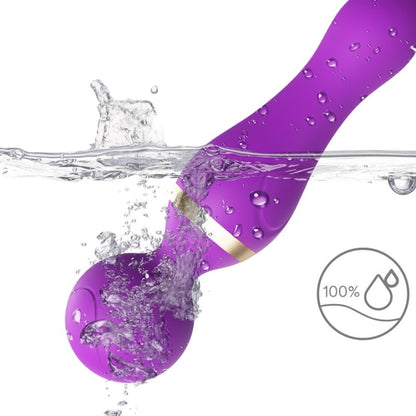 Armony - vibromasseur et masseur à tête flexible violet