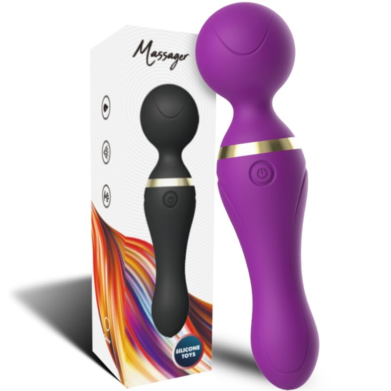 Armony - vibromasseur et masseur à tête flexible violet