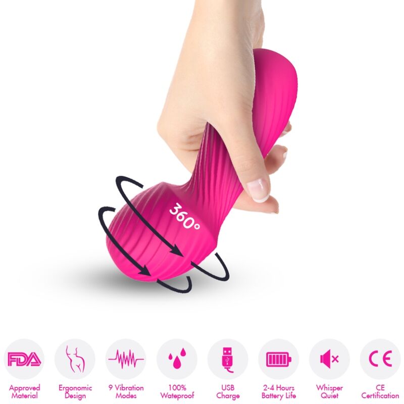 Armony - éblouissant masseur et vibromasseur mini fuchsia