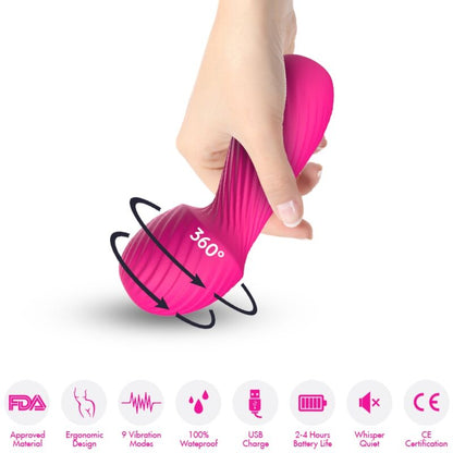 Armony - éblouissant masseur et vibromasseur mini fuchsia