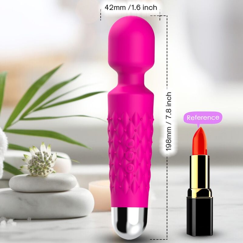 Armony - masseur et vibromasseur tête flexible fuchsia