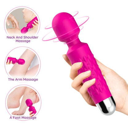 Armony - masseur et vibromasseur tête flexible fuchsia