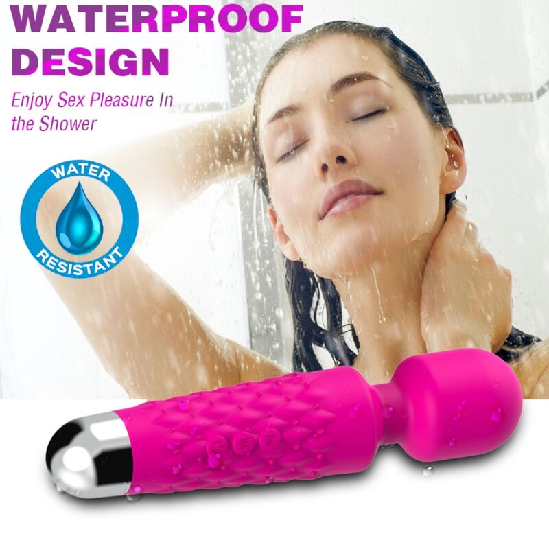 Armony - masseur et vibromasseur tête flexible fuchsia