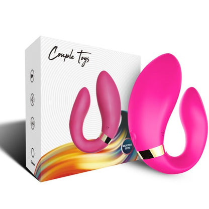 Armony - vibratore a mezzaluna per coppia telecomando fucsia