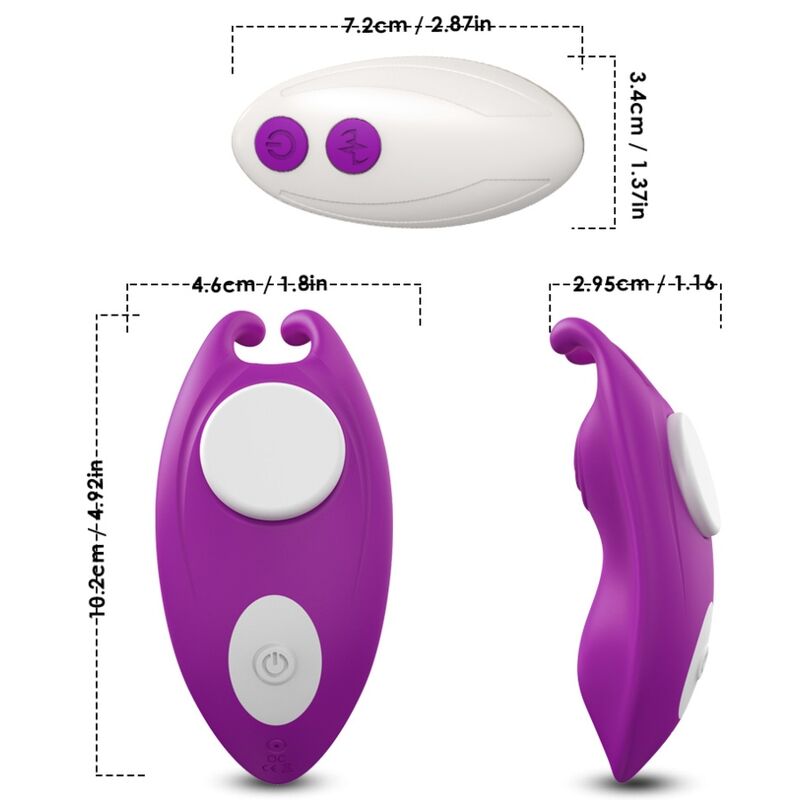 Armony - mutandine indossabili honeybee vibratore g-spot remote control viola