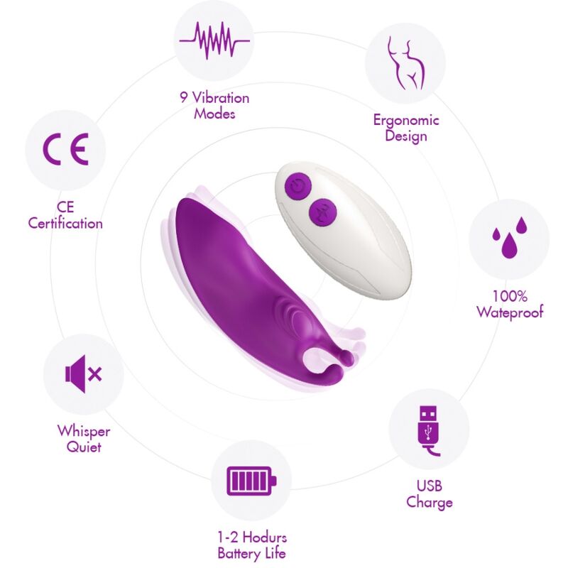 Armony - mutandina indossabile honeybee vibratore g-spot remote control fucsia