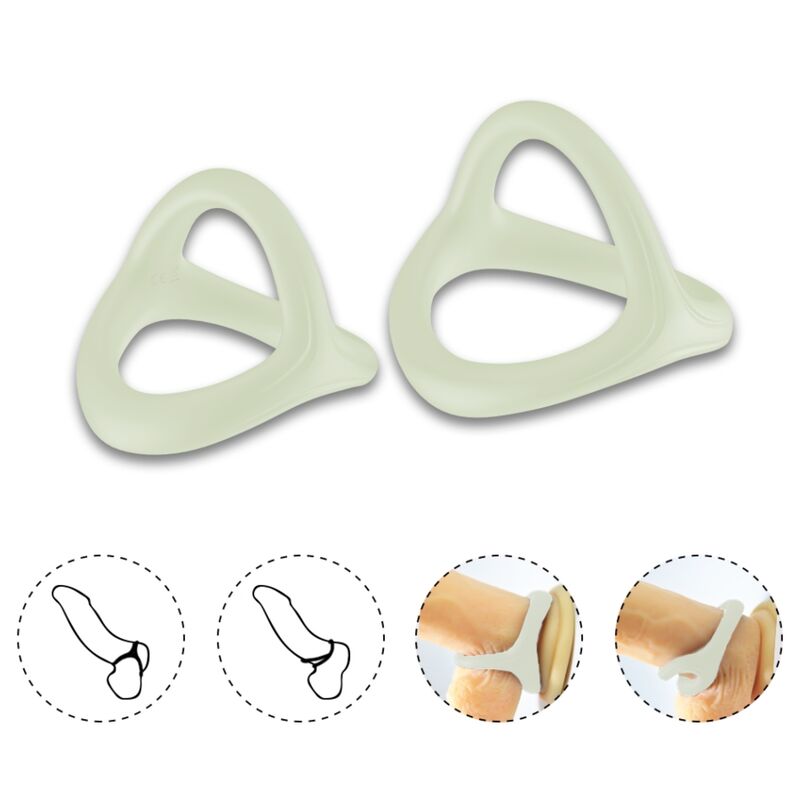 Armony - anello tresor doppio in silicone luminoso