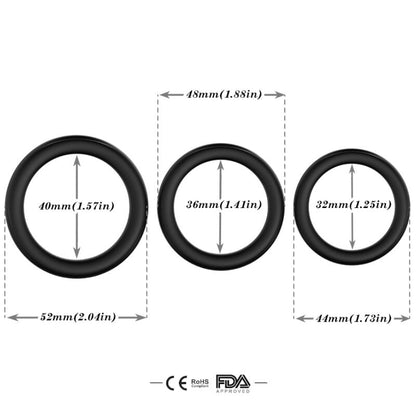 Armony - anello triplo in silicone luminoso