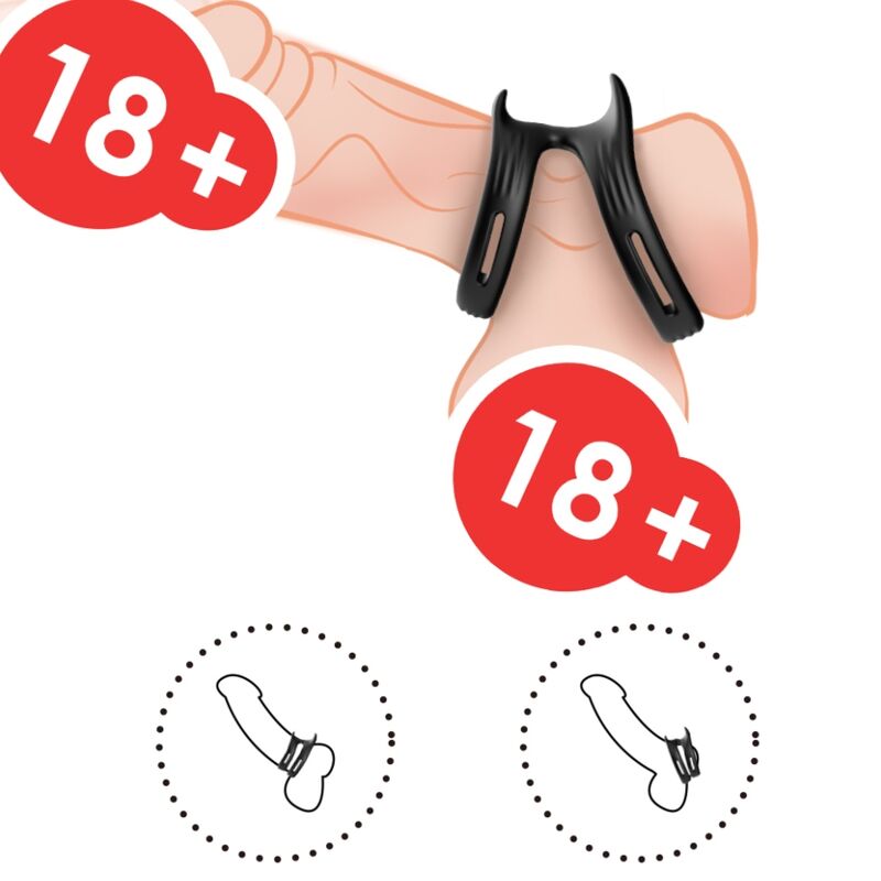 Armony - anello doppio elastico dualring nero