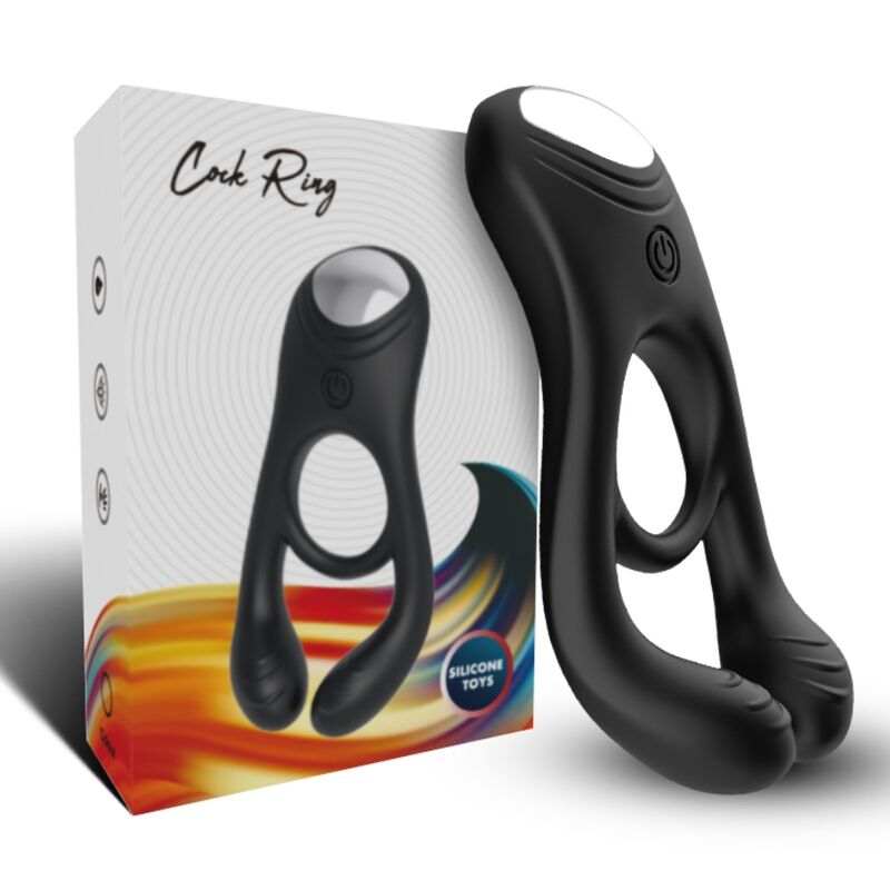 Armony - veyron anillo vibrador doble pinza control remoto negro