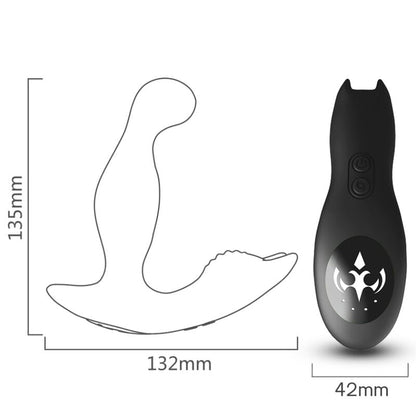 Armony - bat king vibratore rotatore anale della prostata telecomando nero