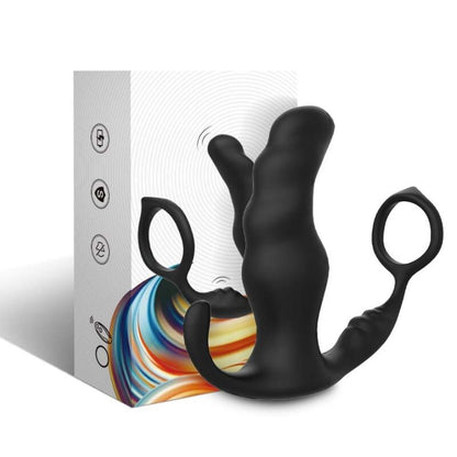 Armony - vibratore anale prostata knight e telecomando anello nero