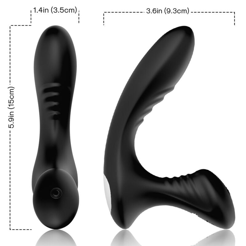 Armony - vibratore storm prostata anale e telecomando plug nero