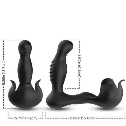 Armony - vibratore surround anale e stimolatore testicolo telecomando nero