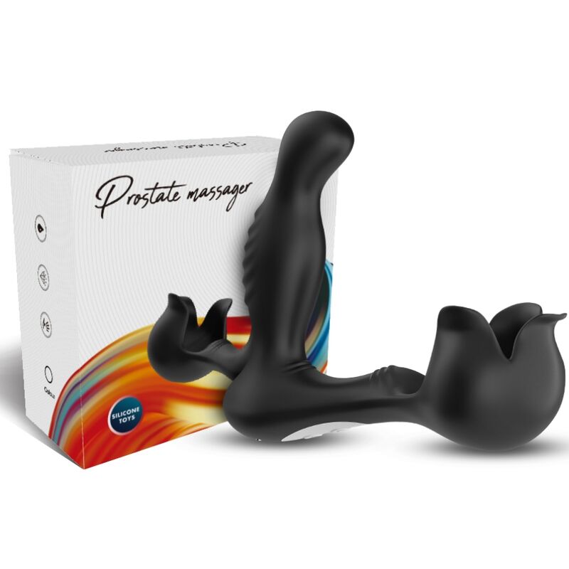 Armony - vibratore surround anale e stimolatore testicolo telecomando nero