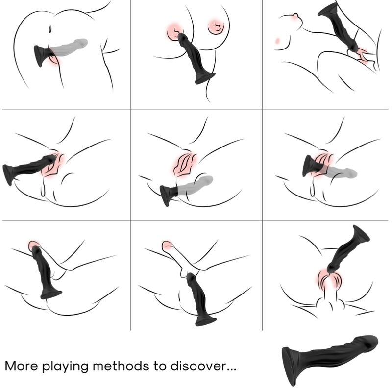 Armony - vibratore dildo e telecomando plug anale nero