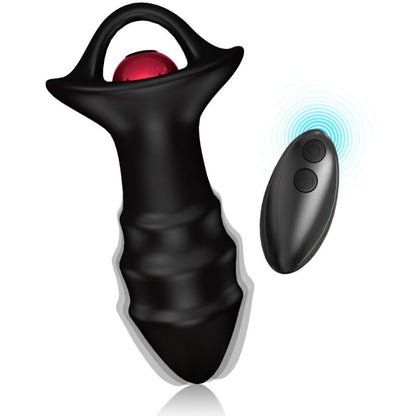 Armony - vibratore a dita kylin e telecomando con presa anale nero