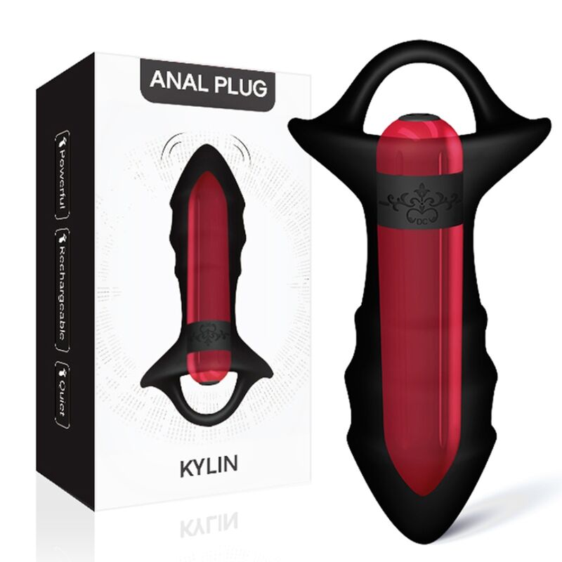 Armony - vibratore a dita kylin e telecomando con presa anale nero