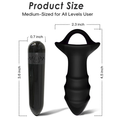 Armony - vibratore a dita kylin e telecomando con presa anale nero