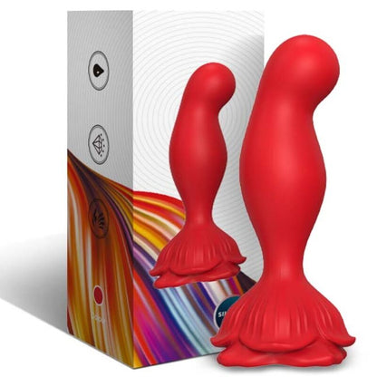 Armony - vibratore rosa e telecomando plug anale rosso