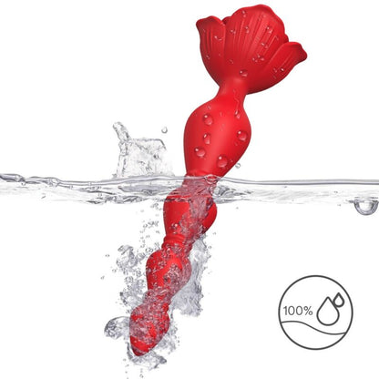 Armony - pagoda vibratore rosa e plug anale rosso