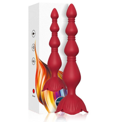 Armony - pagoda vibratore rosa e plug anale rosso