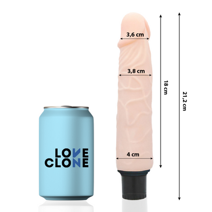 LOVECLONE - VIBREUR AUTOLUBRIFIANT FINN 21.2 CM -O- 3.8 CM