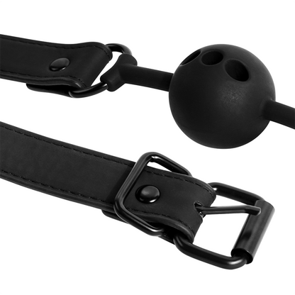 Fetish submissive bondage - ball gag in silicone traspirante