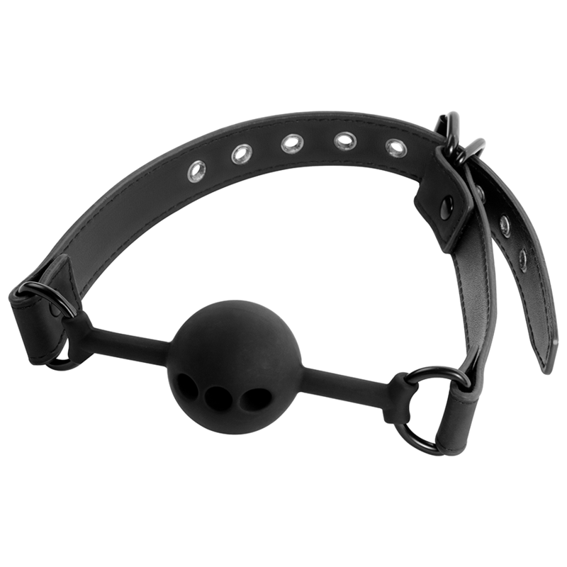 Fetish submissive bondage - ball gag in silicone traspirante