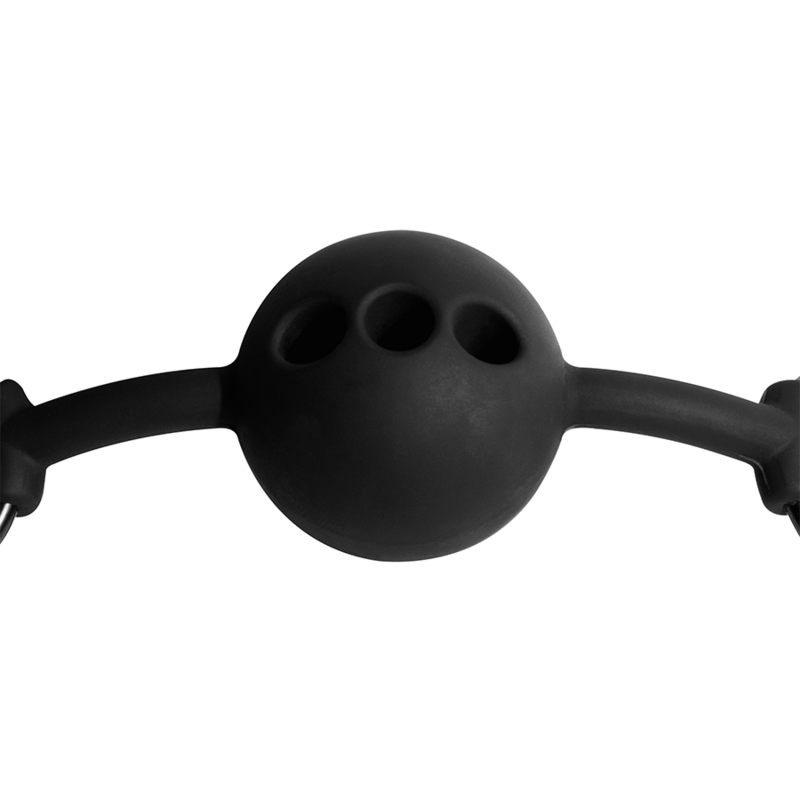 Fetish submissive bondage - ball gag in silicone traspirante