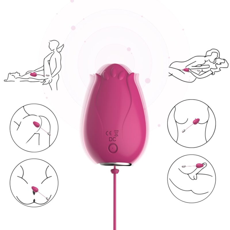 Armony - mandala egg vibromasseur point G télécommandé fuchsia