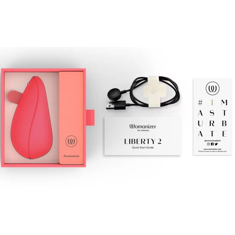 Womanizer - liberty 2 stimulateur clitoridien et ventouse rose