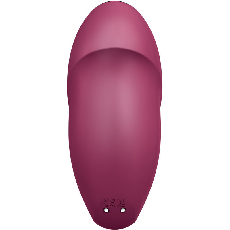 Satisfyer - tap & climax 1 vibromasseur à poser rouge