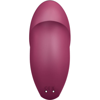 Satisfyer - tap & climax 1 vibromasseur à poser rouge