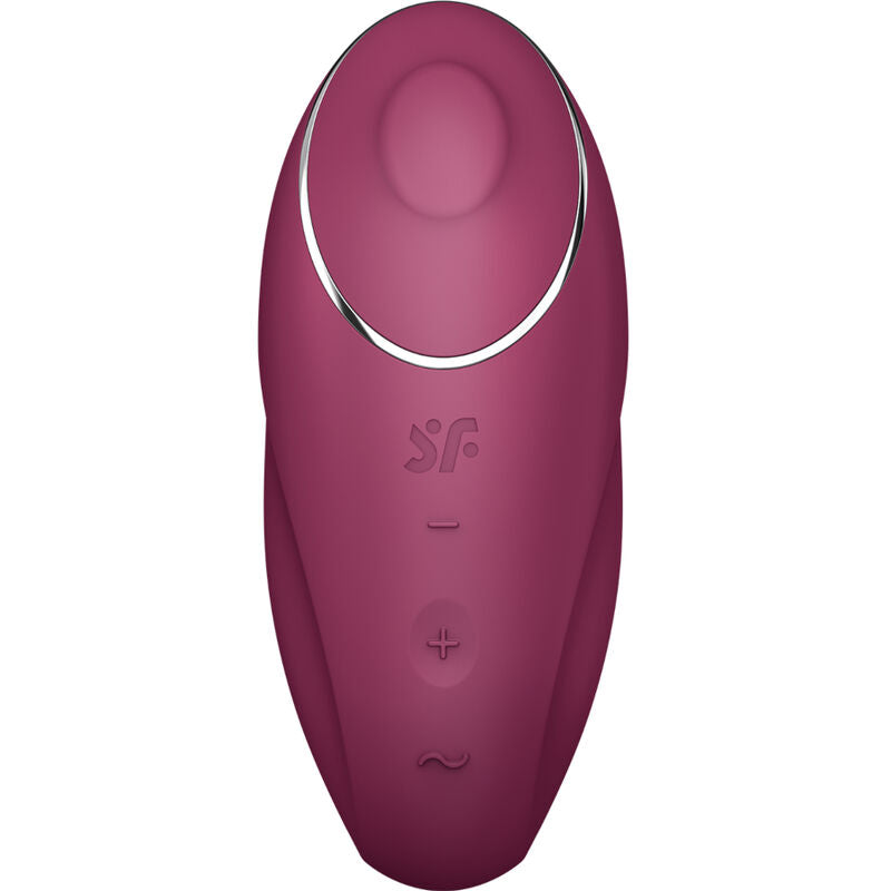 Satisfyer - tap & climax 1 vibromasseur à poser rouge