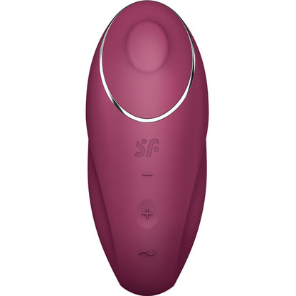 Satisfyer - tap & climax 1 vibromasseur à poser rouge