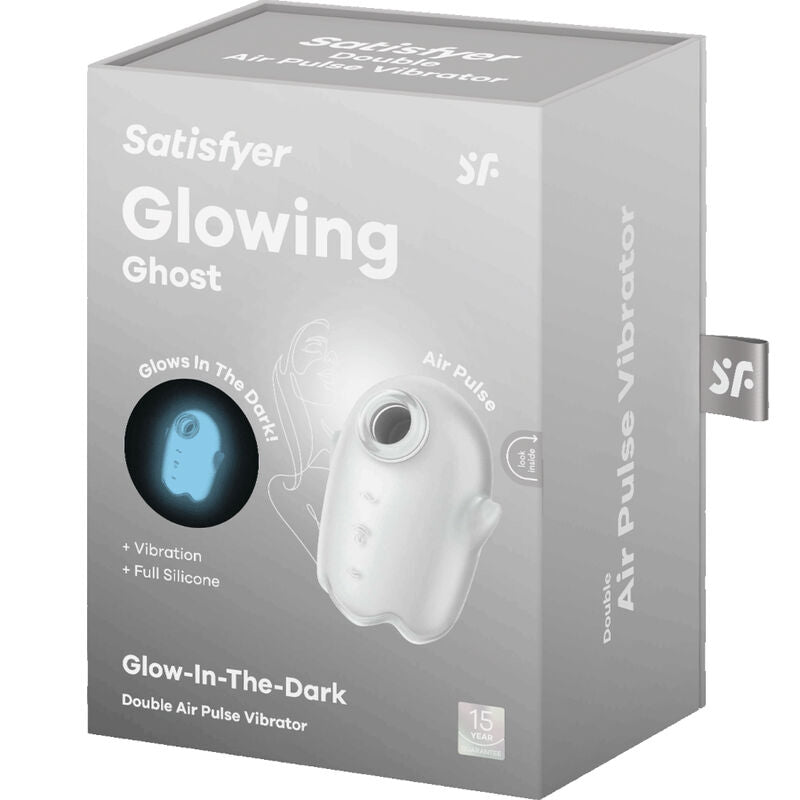 Sucette Clitoridienne Satisfyer Glowing Ghost Blanc Perle